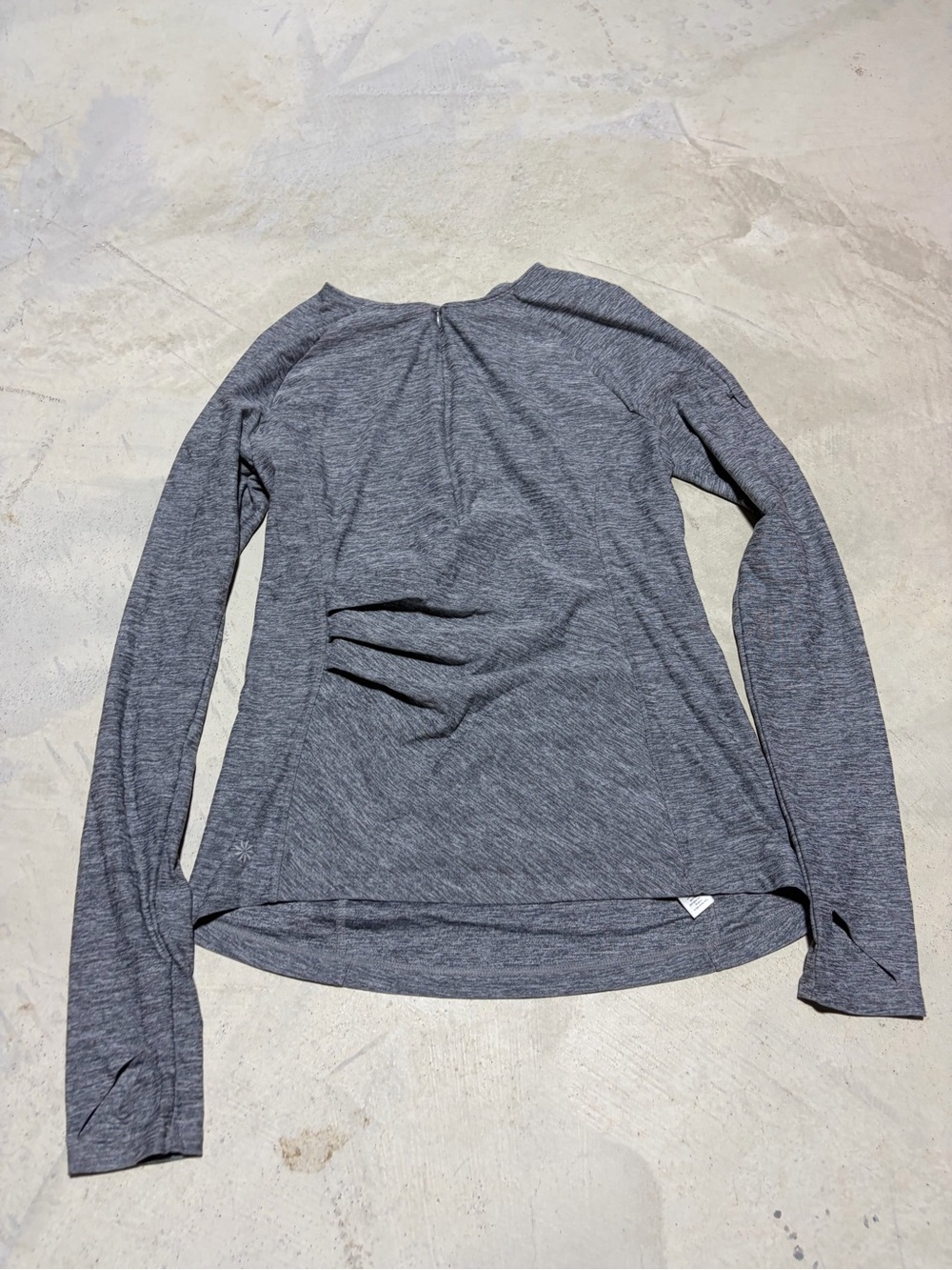 Athleta half zip Long Sleeve Performance Top - Gray small